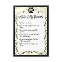 A Dog's Rules Framed Painting #2