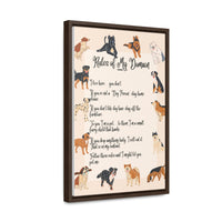 A Dog's Rules Framed Painting #1