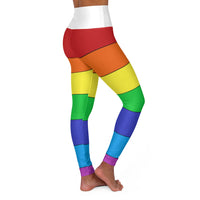 High Waisted "Pride Striped"  Yoga Leggings