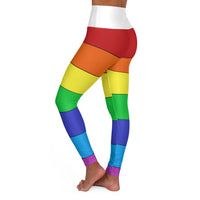 High Waisted "Pride Striped"  Yoga Leggings