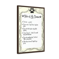 A Dog's Rules Framed Painting #2