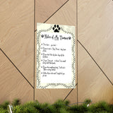 A Dog's Rules Poster #2