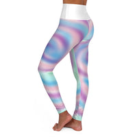 High Waisted "Cotton Candy" Yoga Leggings