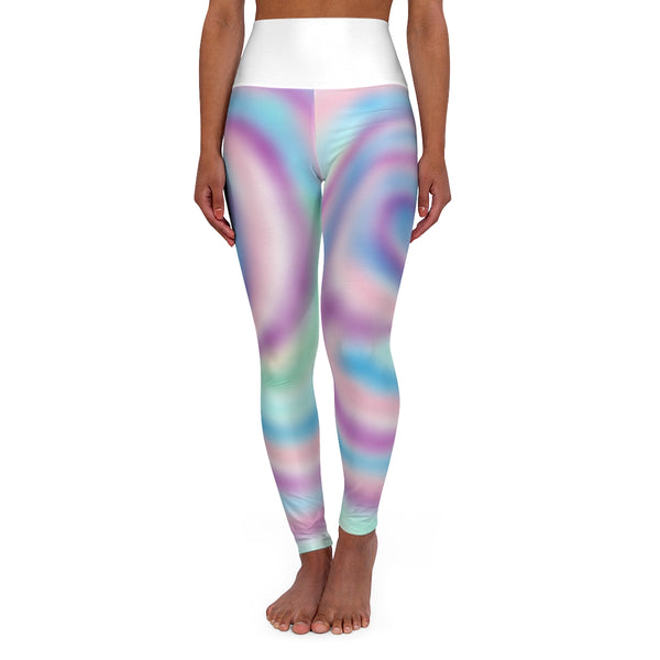 High Waisted "Cotton Candy" Yoga Leggings