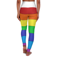 High Waisted "Pride Striped"  Yoga Leggings