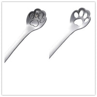 2Pcs/Set Dog Paw Coffee Spoons