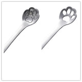 2Pcs/Set Dog Paw Coffee Spoons