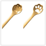 2Pcs/Set Dog Paw Coffee Spoons