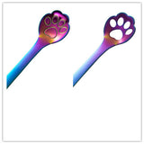 2Pcs/Set Dog Paw Coffee Spoons