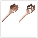 2Pcs/Set Dog Paw Coffee Spoons